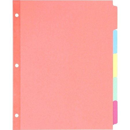 AVERY Dividers, Write-On, 5Tab, Mlti 36PK AVE11508